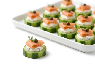 Salmon Cucumber Bites