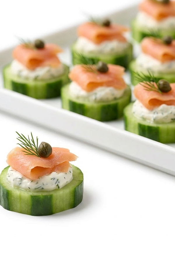 Salmon Cucumber Bites