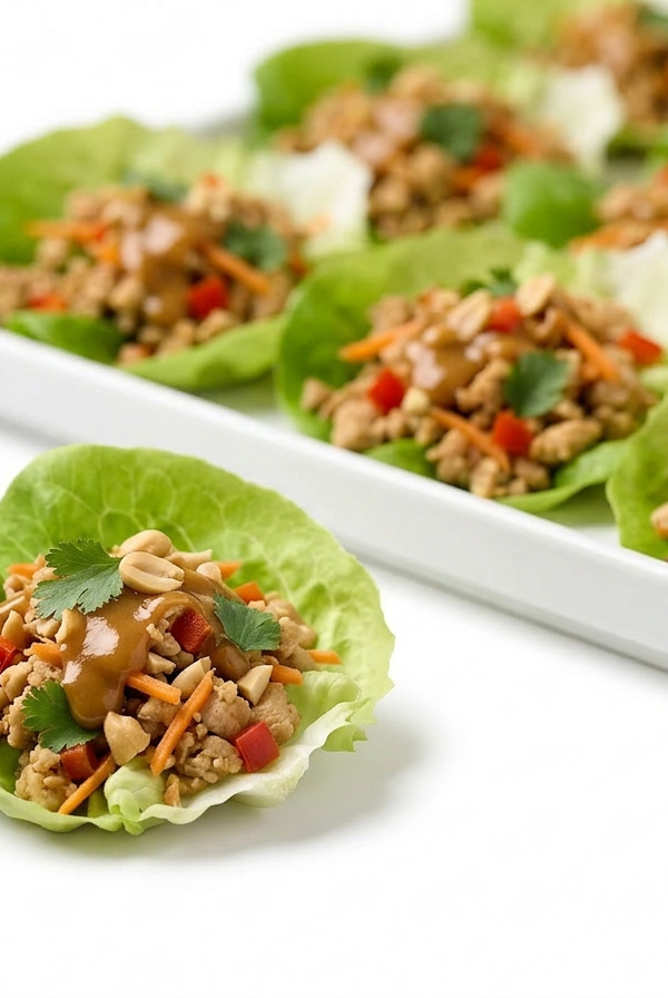 Thai Chicken Lettuce Wraps