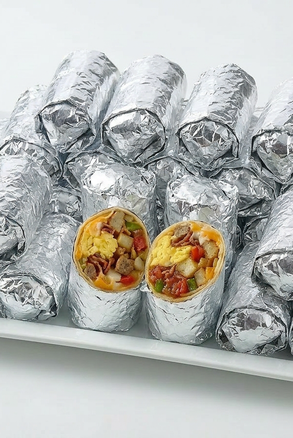 Assorted Breakfast Burritos