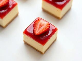 Strawberry Cheesecake Petit Fours