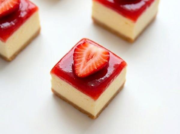 Strawberry Cheesecake Petit Fours